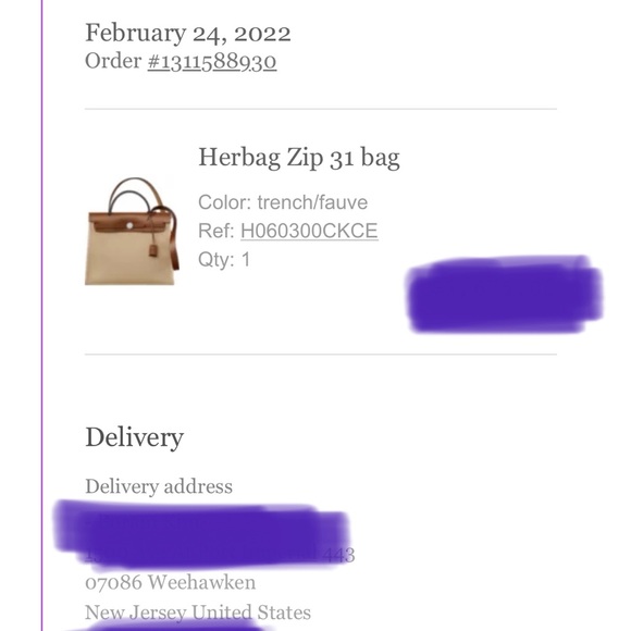 New HERMÈS Herbag Zip 31 bag Trench/Fauve Leather w/Canvas Brown/Khaki - Picture 7 of 8